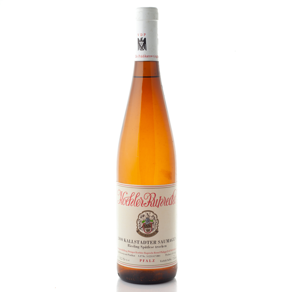 Riesling Spätlese Kallstadter Saumagen trocken 2000 RARITÄT Weingut Köhler-Ruprecht